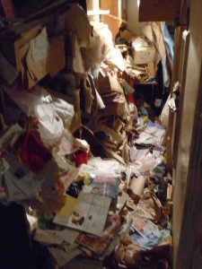 Hoarders Hallway Before