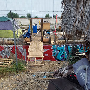 L.A. Homeless Encampment Bridge