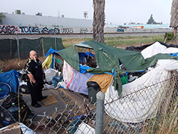 Homeless Encampment Devonshire PD