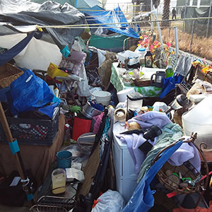 Homeless Encampment Debris