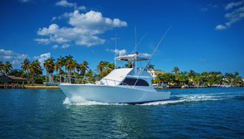 fishing boat on the ocean