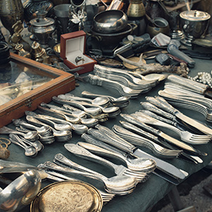 flatware and other estate cleanout items