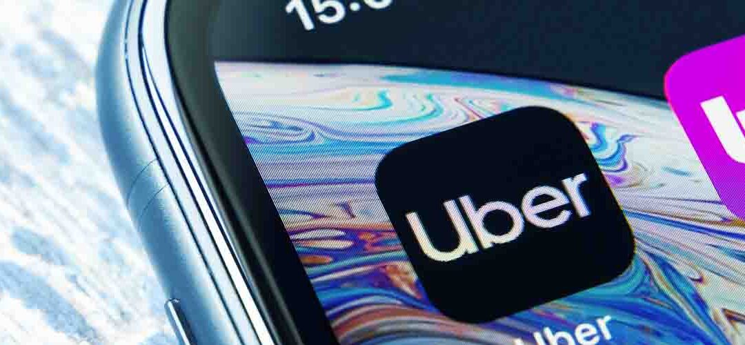 iphone with ride share apps Uber and Lyft