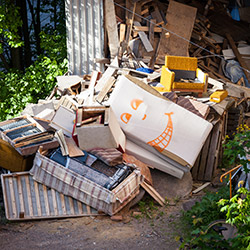 hoarding trash - pile of trash at a hoard