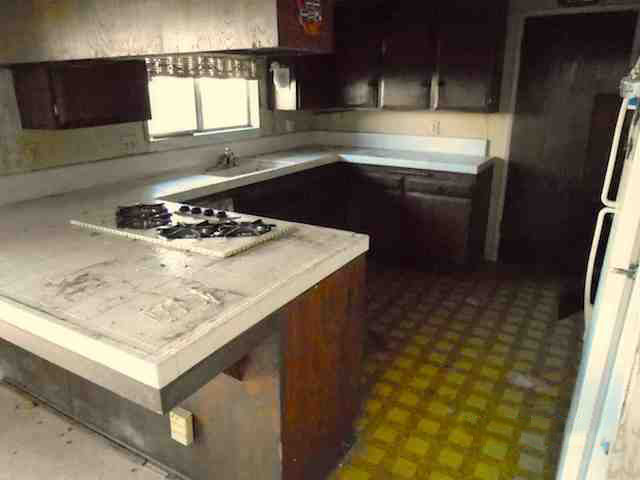after picture of a hoarded kitchen