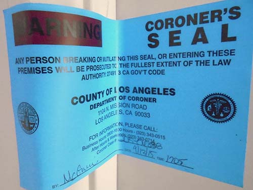 Los Angeles County Coroner Seal