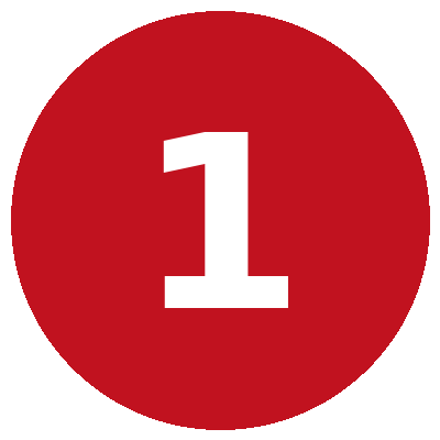 number 1 inside a red cicle