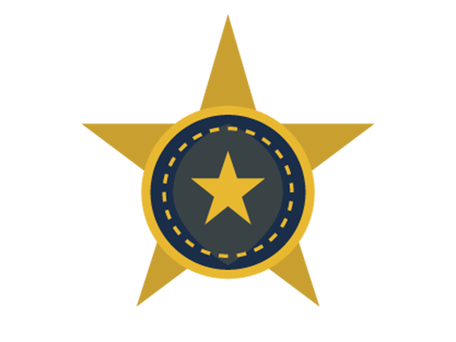 icon of a sheriff's badge
